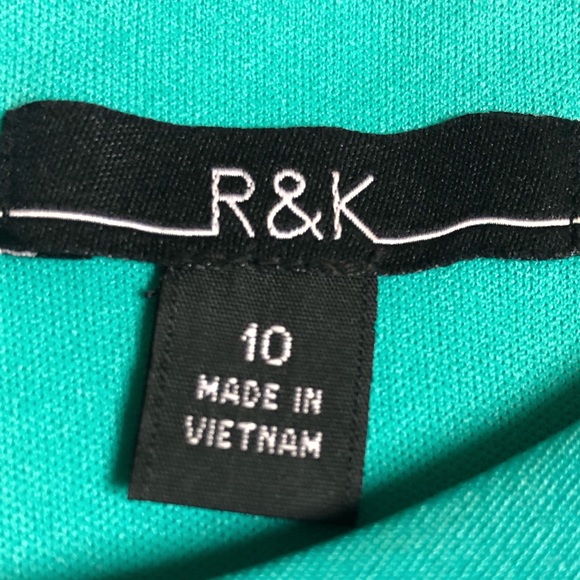 VINTAGE R&K Polka Dot Sheath Dress Size 10 - Picture 11 of 12